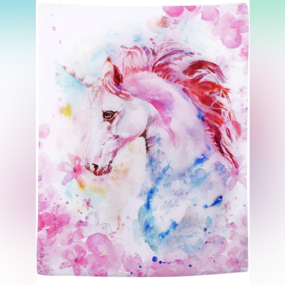 Pink Unicorn Tapestry